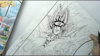 Yusuke Murata Live Drawing manga Pannel One Punch Man 121 [upl. by Ilrac]