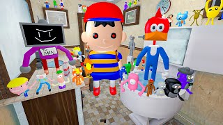 MEGA SPARTAN KICKING ALL 3D SANIC CLONES MEMES in BATHROOM in Garrys Mod [upl. by Haym]