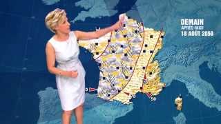 Evelyne Dhéliat présente la météo alarmante de 2050 [upl. by Bluefield]