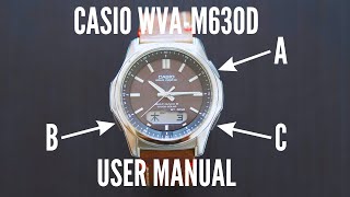 Casio Wave Ceptor WVA M630D User Manual  How To Setup Casio Wave Ceptor WVA M630D [upl. by Quillon935]