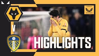 Wolves defeated at Molineux as Jimenez sees red  Wolves 23 Leeds United  Highlights [upl. by Ailic]