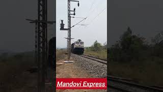 Mandovi Express  Train Speed  Indian Railways [upl. by Jagir]