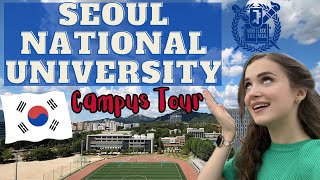 Eliška  Seoul National University Campus Tour👩‍🎓🇰🇷 Merch Campus Jídlo vlog [upl. by Dyob312]