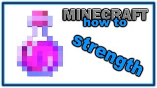 How to Make a Potion of Strength  Easy Minecraft Potions Guide [upl. by Weisbart939]