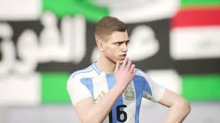 Argentina vs Iraq Efootball 2024  PS4 Gameplay Mundo Gamer Brasil [upl. by Eaneg]