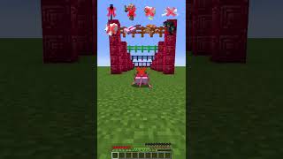 Color Fence vs Crawling Mobs meme minecraft shorts [upl. by Itsrejk]