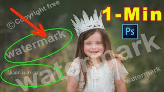 Best Way REMOVE WATERMARK from Photo or Remove Anything in Photoshop Tutorial [upl. by Elbart147]