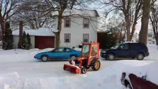 Case 446 snowblowing high on the pile [upl. by Odraleba241]