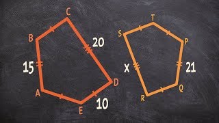 Determine the missing parts of a polygon and find the perimeter [upl. by Kilroy]