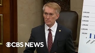 Sen James Lankford makes case for border bill bipartisanship in floor speech [upl. by Eiramik]