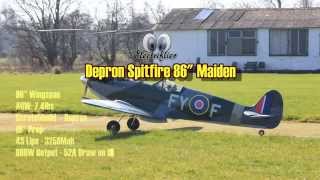 86quot Depron Spitfire Maiden [upl. by Coheman]