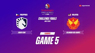 Team Liquid PH vs Selangor Red Giants GAME 5 Snapdragon Pro Series Playoffs  SRG VS TLPH ESPORTSTV [upl. by Oralle]