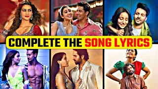 Finish The Lyrics challenge Finish The Famous Indian Song Lyrics  Music Quiz  quiz zone [upl. by Eerot]