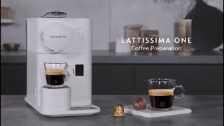 Nespresso Lattissima One  Black Coffee Preparation [upl. by Meehan]