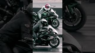 Ninja h2r vs Hayabusa drag race please like and subscribe [upl. by Amihsat]