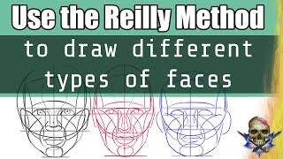 How to Study amp Draw FACIAL STRUCTURE with the Reilly Method  ART QUICK TIP [upl. by Ynnoj]