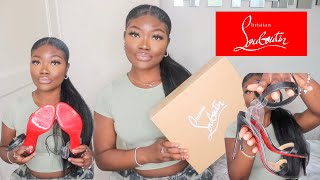 CHRISTIAN LOUBOUTIN JONATINA BLACK 1OOMM REVIEW 2021 [upl. by Cantlon]