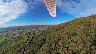 Paragliding Ölberg Schriesheim  20 Grad im Oktober  Insta 360  BGD Anda 21102024 [upl. by Hewitt]