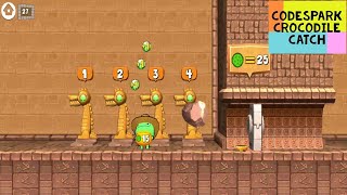 Codespark Crocodile Catch Level 1 to Level 32 Variables and Inequalities  Codespark Academy Games [upl. by Nnahgem736]