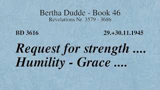 BD 3616  REQUEST FOR STRENGTH  HUMILITY  GRACE [upl. by Silden623]