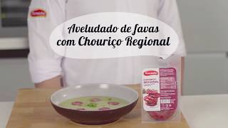 Receita aveludado de favas com Chouriço Regional  Porminho [upl. by Nylcoj]