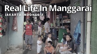 Melihat Lebih Dekat kehidupan di Gang Sempit Jakarta  Real Life In Manggarai Indonesia [upl. by Colet]