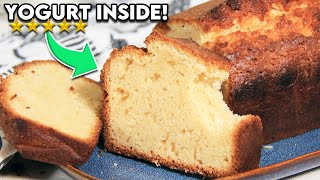 How to Make French Yogurt Cake  The Easiest Cake on YouTube [upl. by Milburr923]