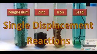 Metals reacting with Copper Sulphate CuSO4  Magnesium Mg  Zinc Zn Iron Fe and Lead Pb [upl. by Bartlett275]