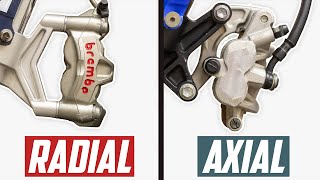 Axial vs Radial Motorcycle Brakes  Whats The Difference [upl. by Hobard447]