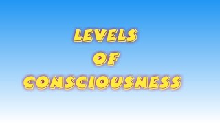 levels of consciousness [upl. by Annayek]