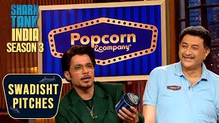 Shark Tank में आए Popcorn Man Of India  Shark Tank India S3  Swadisht Pitches [upl. by Emlin]