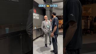 Ernie Johnson amp Kyrie Irving chopping it up 🤝 [upl. by Bahr]