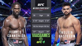 JARED CANNONIER VS KELVIN GASTELUM FULL FIGHT UFC FIGHT NIGHT [upl. by Jar322]