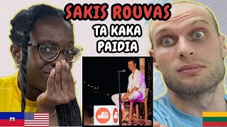 REACTION TO Sakis Rouvas  Ta Kaka Paidia Live on Sfera Radio  FIRST TIME HEARING [upl. by Katherin]