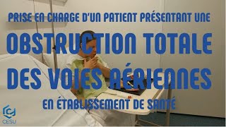 Prise en charge dune obstruction totale des voies aériennes en établissement de santé [upl. by Noni]