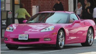 Angelyne selling iconic pink Corvette to fund movie [upl. by Wally]