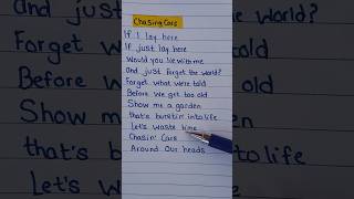 Chasing Cars  Snow Patrol  handwritten lyrics  snowpatrol chasingcars music shorts [upl. by Lyrred247]