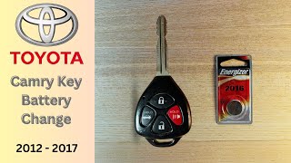 How to Change Toyota Camry Key Fob Battery in 3 minutes [upl. by Brittne]