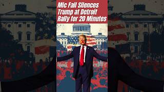 Mic Fail Silences Trump at Detroit Rally for 20 Minutes shorts [upl. by Enirehtacyram]