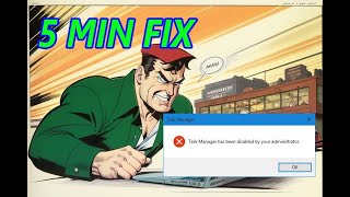 Task Manager has been disabled by your administrator FIX IN 5 MIN [upl. by Mariande]