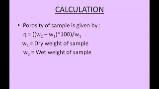 Determination of Porosity of Refractory [upl. by Amaty28]