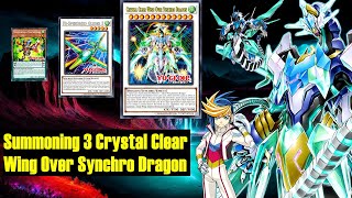 new Summoning 3 Crystal Clear Wing Over Synchro Dragon Speedroid deckSUDAYuGiOh Master Duel [upl. by Idissak]