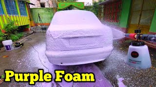 Uniwax Purple Color Car Foam Shampoo  Best Shampoo for Car Washing Centre [upl. by Nessim]