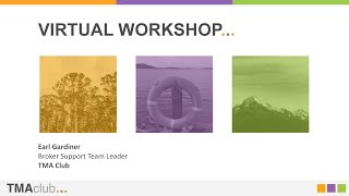 TMA Virtual Workshop 13 November [upl. by Cudlip]