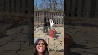 Flagstone Patio installation with Reaction [upl. by Isyad]