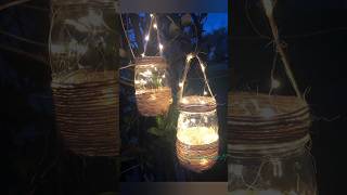 jam bottle reused  bottle decoration ideas with lights [upl. by Anhoj]