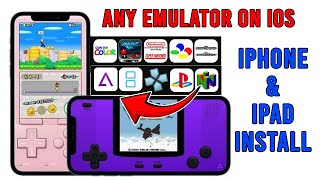 How Install Any Emulator GBA iNDS PPSSPP Delta Retro on iOS 17 [upl. by Yllaw417]