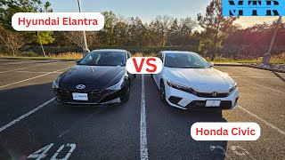 Honda Civic Vs Hyundai Elantra Which One Should You Buy [upl. by Yedrahs350]