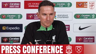 Pep Lijnders Carabao Cup press conference  Liverpool vs West Ham United [upl. by Garlen]