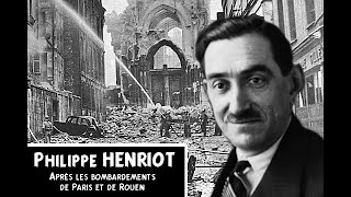 BOMBARDEMENT  Philippe HENRIOT Discours [upl. by Aekerly]